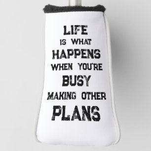 Das Leben ist... Funny Motivierend Zitat Golf Headcover