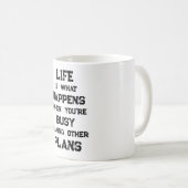 Das Leben ist... Funny Motivierend Zitat Kaffeetasse (VorderseiteRechts)