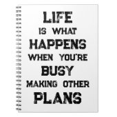 Das Leben ist... Funny Motivierend Zitat Notizblock (Vorderseite)