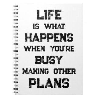 Das Leben ist... Funny Motivierend Zitat Notizblock