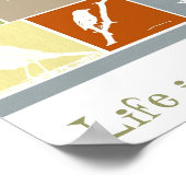 Das Leben ist für das Vogelplakat Poster (Ecke)