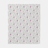 Das Leben ist für ein schlechtes Maniküre-Muster Fleecedecke (Vorderseite)