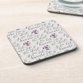 Das Leben ist für ein schlechtes Maniküre-Muster Getränkeuntersetzer (Linke Seite)