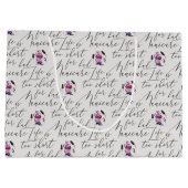 Das Leben ist für ein schlechtes Maniküre-Muster Große Geschenktüte (Rückseite)