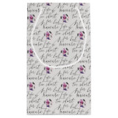 Das Leben ist für ein schlechtes Maniküre-Muster Kleine Geschenktüte (Rückseite)