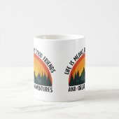 Das Leben ist für gute Freunde und große Abenteuer Kaffeetasse (Mittel)