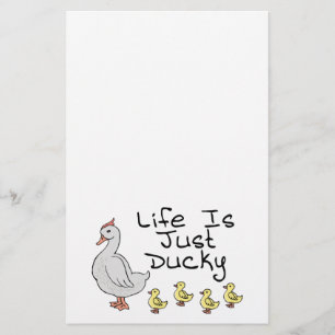 Das Leben ist gerade Ducky Briefpapier