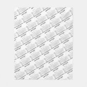 Das Leben ist gerade ein Bündel Fleecedecke (Vorderseite)