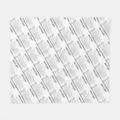 Das Leben ist gerade ein Bündel Fleecedecke (Vorderseite (Horizontal))