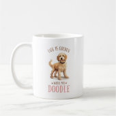 Das Leben ist golden mit einem Doodle Kaffeetasse (Links)