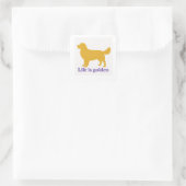das Leben ist golden Sticker (Tasche)