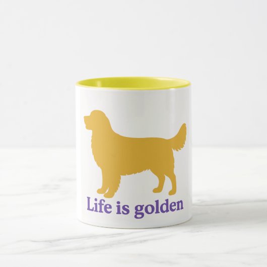 Das Leben ist goldener Becher Tasse (Zentrum)