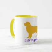 Das Leben ist goldener Becher Tasse (Vorderseite Links)