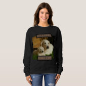 Das Leben ist goldener Retriever Sweatshirt (Vorne ganz)