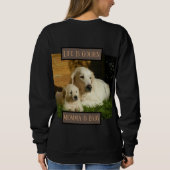 Das Leben ist goldener Retriever Sweatshirt (Rückseite)