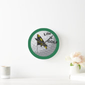 Das Leben ist Golf Flag Golfball Grüne Uhr (Zuhause)