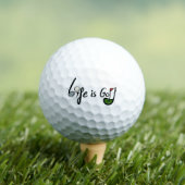 Das Leben ist Golf - Funny Golf Lover Zitat Design Golfball (Insitu T-Shirt)