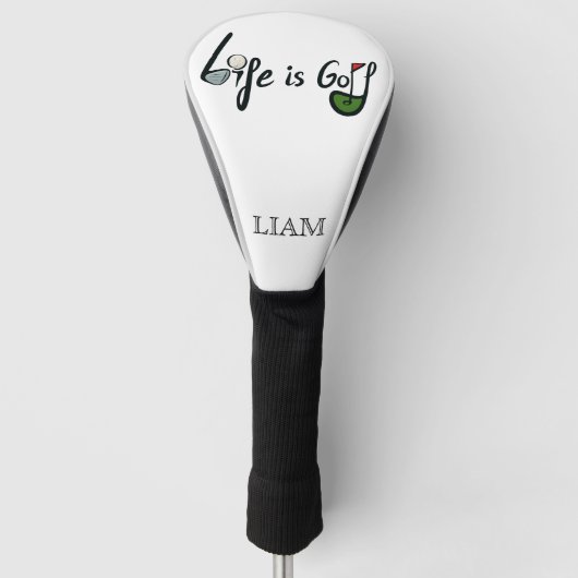 Das Leben ist Golf - Funny Golf Lover Zitat Design Headcover (Vorderseite)