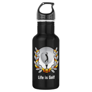 Das Leben ist Golf Golfer Ball T-Shirt Trinkflasche