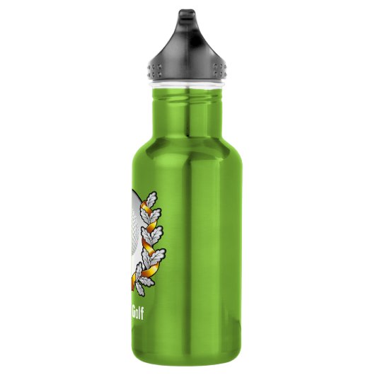 Das Leben ist Golf-Golfspieler-Ball-T-Shirt Edelstahlflasche (Rechts)