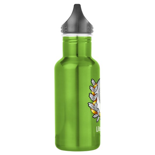 Das Leben ist Golf-Golfspieler-Ball-T-Shirt Edelstahlflasche (Links)