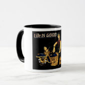 das Leben ist good1 Tasse (Vorderseite Links)