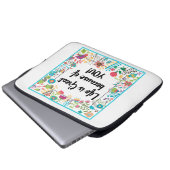 Das Leben ist großartig, weil Sie ein Gerahmtes Zi Laptopschutzhülle (Vorne Knopf)