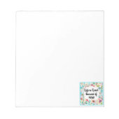 Das Leben ist großartig, weil Sie ein Gerahmtes Zi Notizblock (Vorderseite)