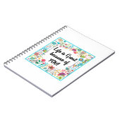 Das Leben ist großartig, weil Sie ein Gerahmtes Zi Notizblock (Linke Seite)