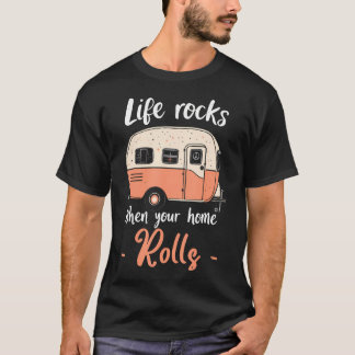 Das Leben ist großartig, wenn Ihr Zuhause Campingu T-Shirt