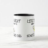 Das Leben ist große Schutzhund Tasse (Zentrum)