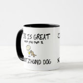 Das Leben ist große Schutzhund Tasse (Vorderseite Links)
