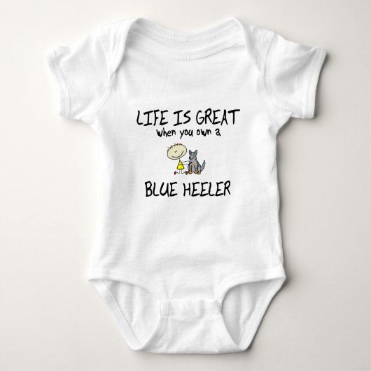 Das Leben ist großes blaues Heeler Baby Strampler (Vorderseite)