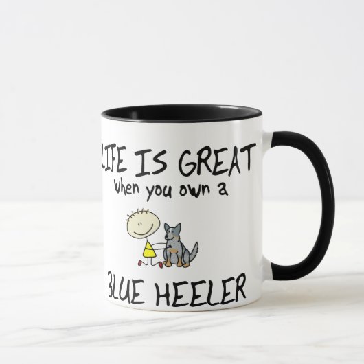 Das Leben ist großes blaues Heeler Tasse (Rechts)