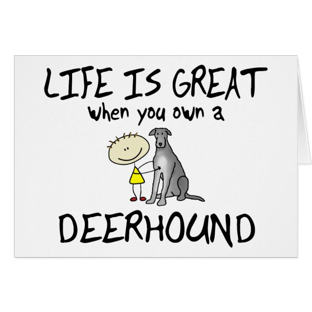 Das Leben ist großes Deerhound (Vorderseite (Horizontal))