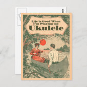 Das Leben ist gut 1 Postkarte (Vorne/Hinten)