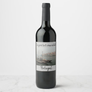 Das Leben ist gut, aber Wein ist besser. Das echte Weinetikett