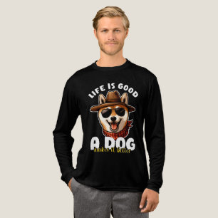 Das Leben ist gut - ein Hund macht es besser - Ges Tri-Blend Shirt