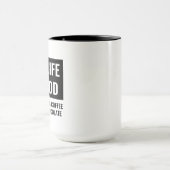 Das Leben ist gut Funny Motivierend und inspiriere Tasse (Zentrum)