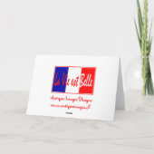 Das Leben ist gut!  Gelassen uns nutzen Sie es - Karte (Rückseite)