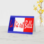 Das Leben ist gut!  Gelassen uns nutzen Sie es - Karte (Gelbe Blume)