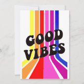 Das Leben ist gut. Good Vibes Einladung (Vorderseite)