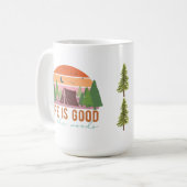 Das Leben ist gut im Wald Kaffeetasse (Vorderseite Links)