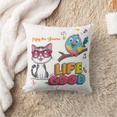 Das Leben ist gut Kissen (Decke)