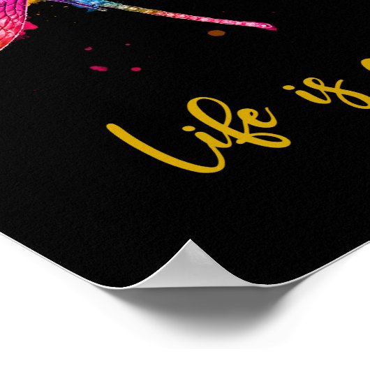 Das Leben ist gut. Poster (Ecke)