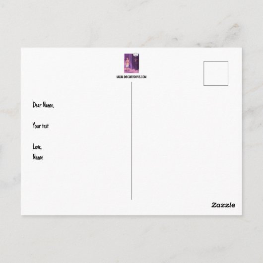 Das Leben ist gut Postkarte (Rückseite)