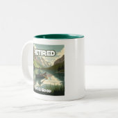 Das Leben ist gut. Zweifarbige Tasse (Vorderseite Links)