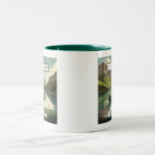 Das Leben ist gut. Zweifarbige Tasse (Mittel)