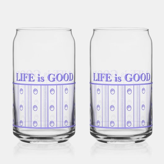 Das Leben ist gutes Soda-Glas Dosenglas (Vorderseite)