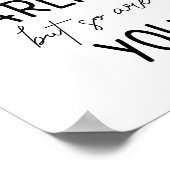 Das Leben ist hart, aber du bist auch Motivierend Poster (Ecke)